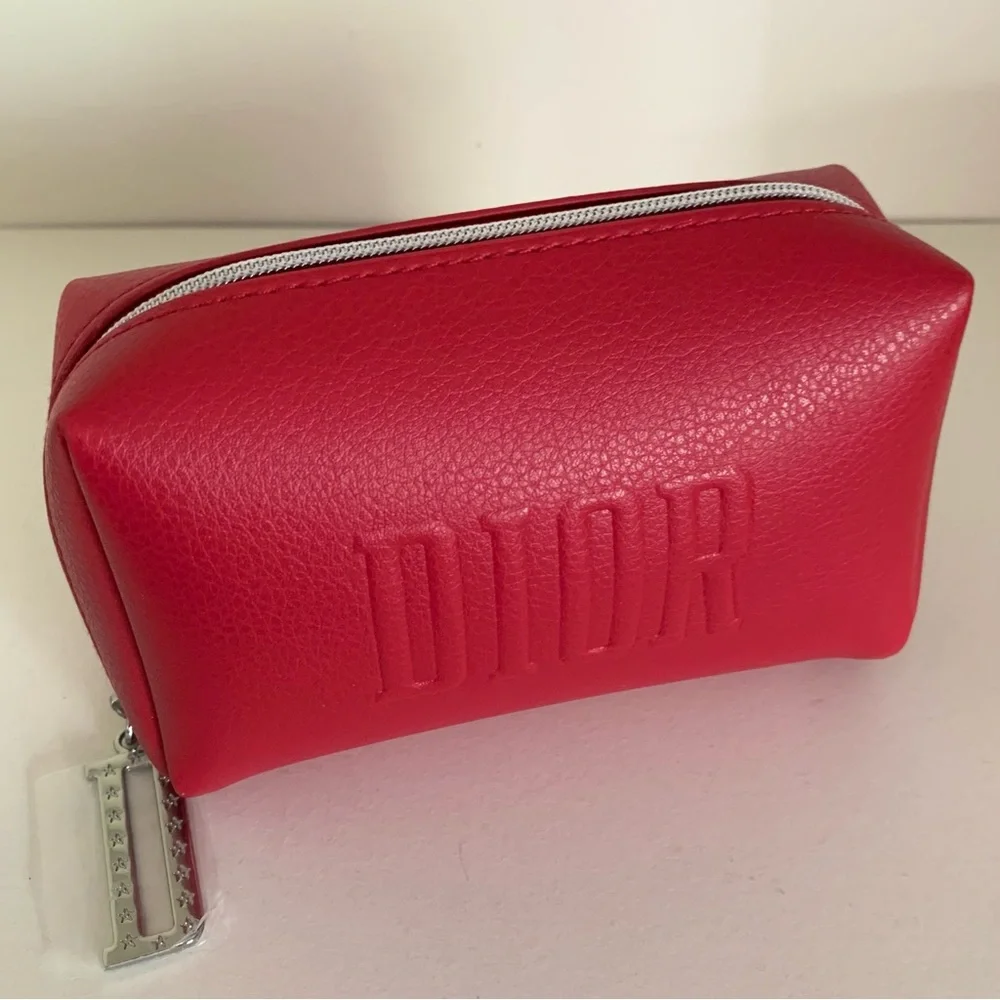 Dior red zippy Pouch